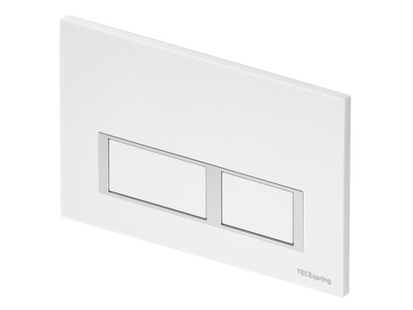 Инсталляция TECEspring (панель-прямоугольные кнопки, белый глянцевый)  /модуль, комплект крепежа, панель смыва, комплект патрубков, фановая труба, изоляционная пластина/